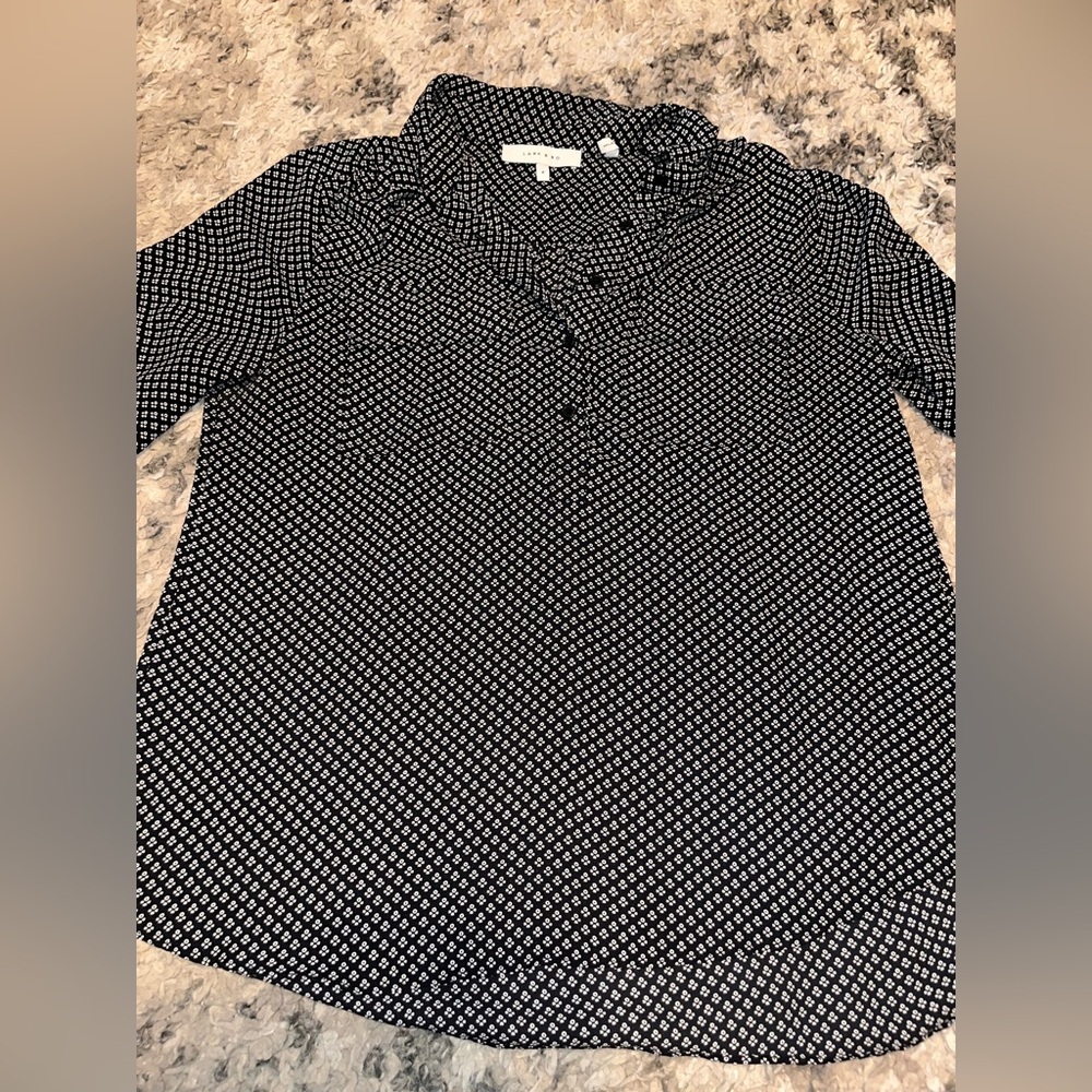Lark & Ro Black and White dress Shirt